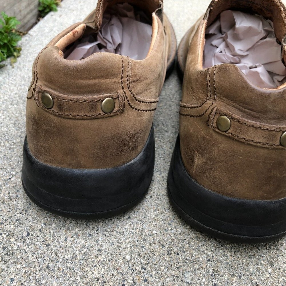 THAD STUART Somerset Slip On Shoes Men's 44 Loafers Brown GD917 Comfort Leather  - Picture 5 of 8